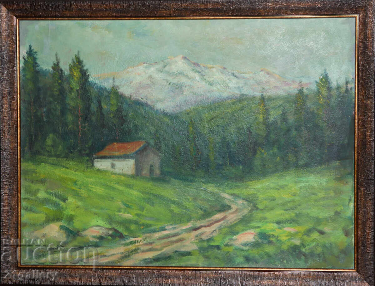 Forest landscape / Oil paints