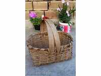 . OLD AUTHENTIC LARGE BASKET BASKET