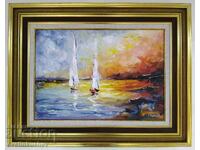 Oil painting "In the glow of the sunrise" Georgi Yordanov