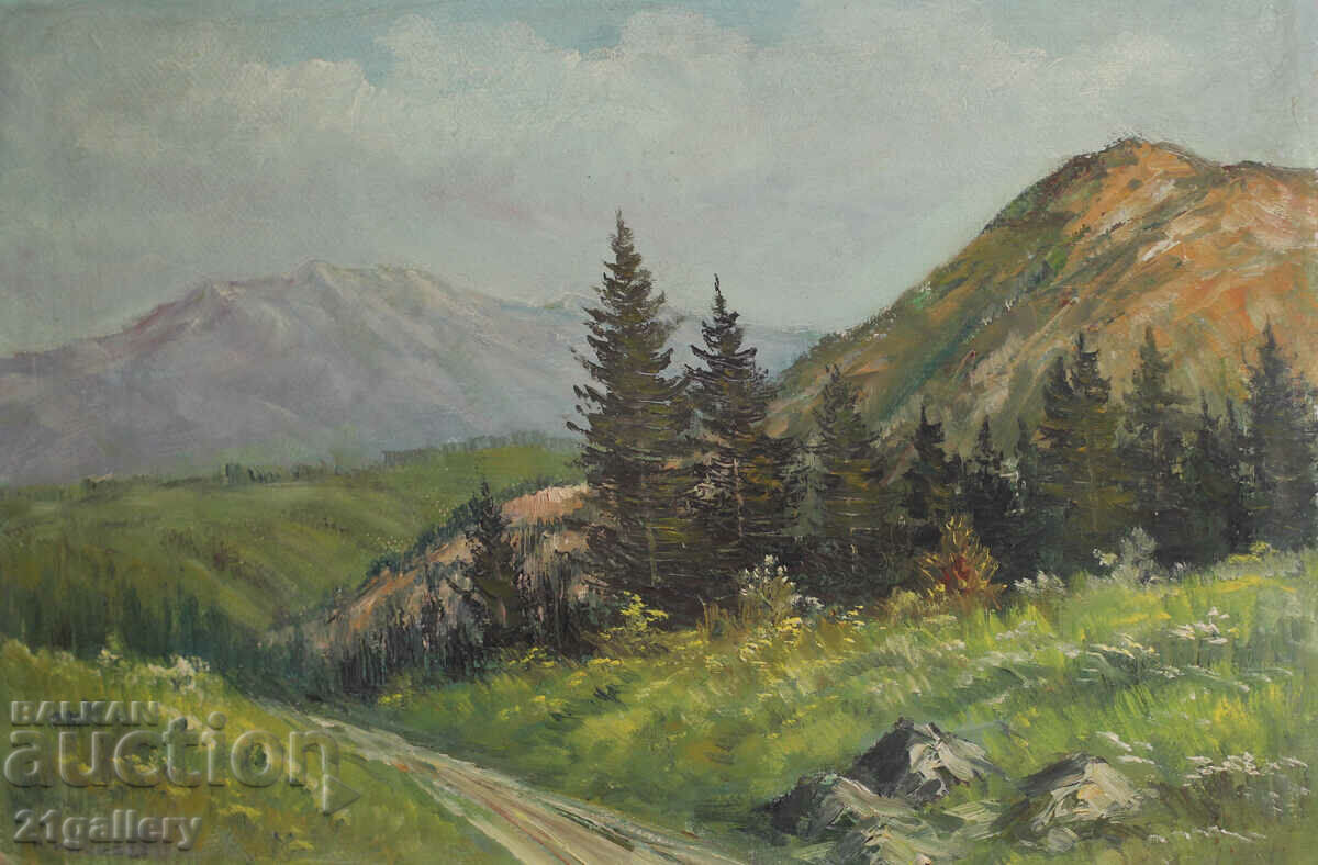 Auction Nikolay Iliev, oil landscape Auction Nikolay Iliev, oil landscape