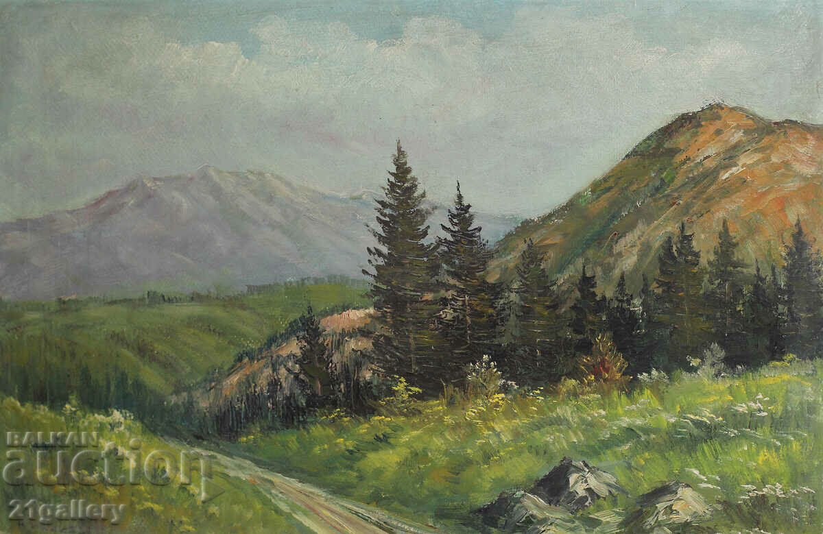 Nikolay Iliev, oil landscape Nikolay Iliev, oil landscape