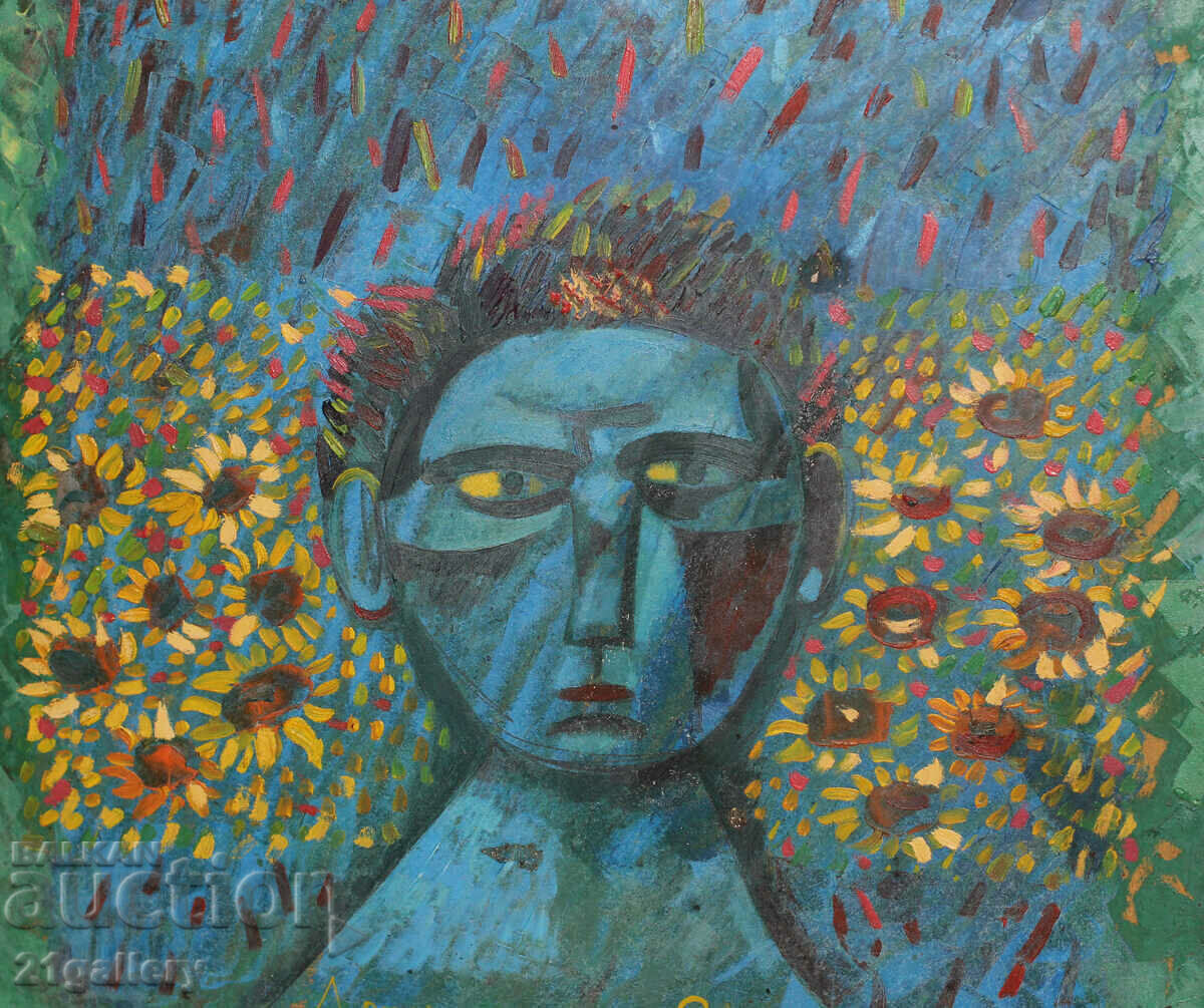 Miglena Alexandrova (1961-) Πορτρέτο, λαδομπογιές - 7