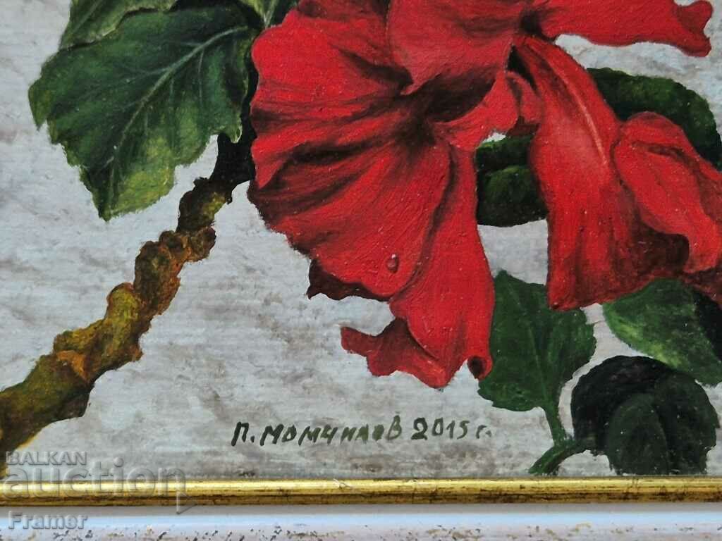 Petar Momchilov Hibiscus 2015 Unique miniature oil paints - 5 Petar Momchilov Hibiscus 2015 Unique miniature oil paints - 5