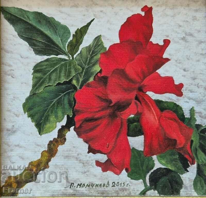 Petar Momchilov Hibiscus 2015 Unique miniature oil paints - 6 Petar Momchilov Hibiscus 2015 Unique miniature oil paints - 6