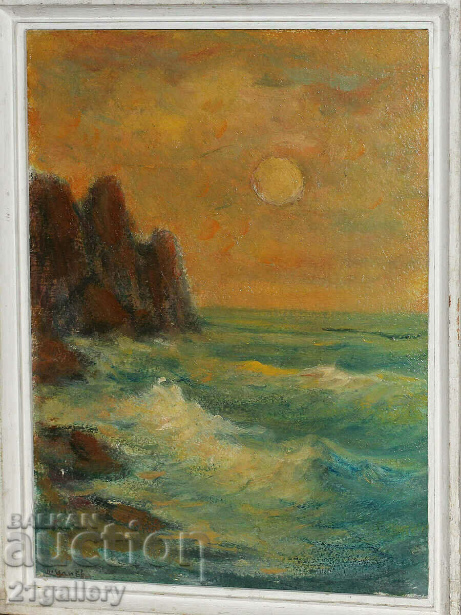 Nikolay Iliev, sunset landscape oil paints Nikolay Iliev, sunset landscape oil paints