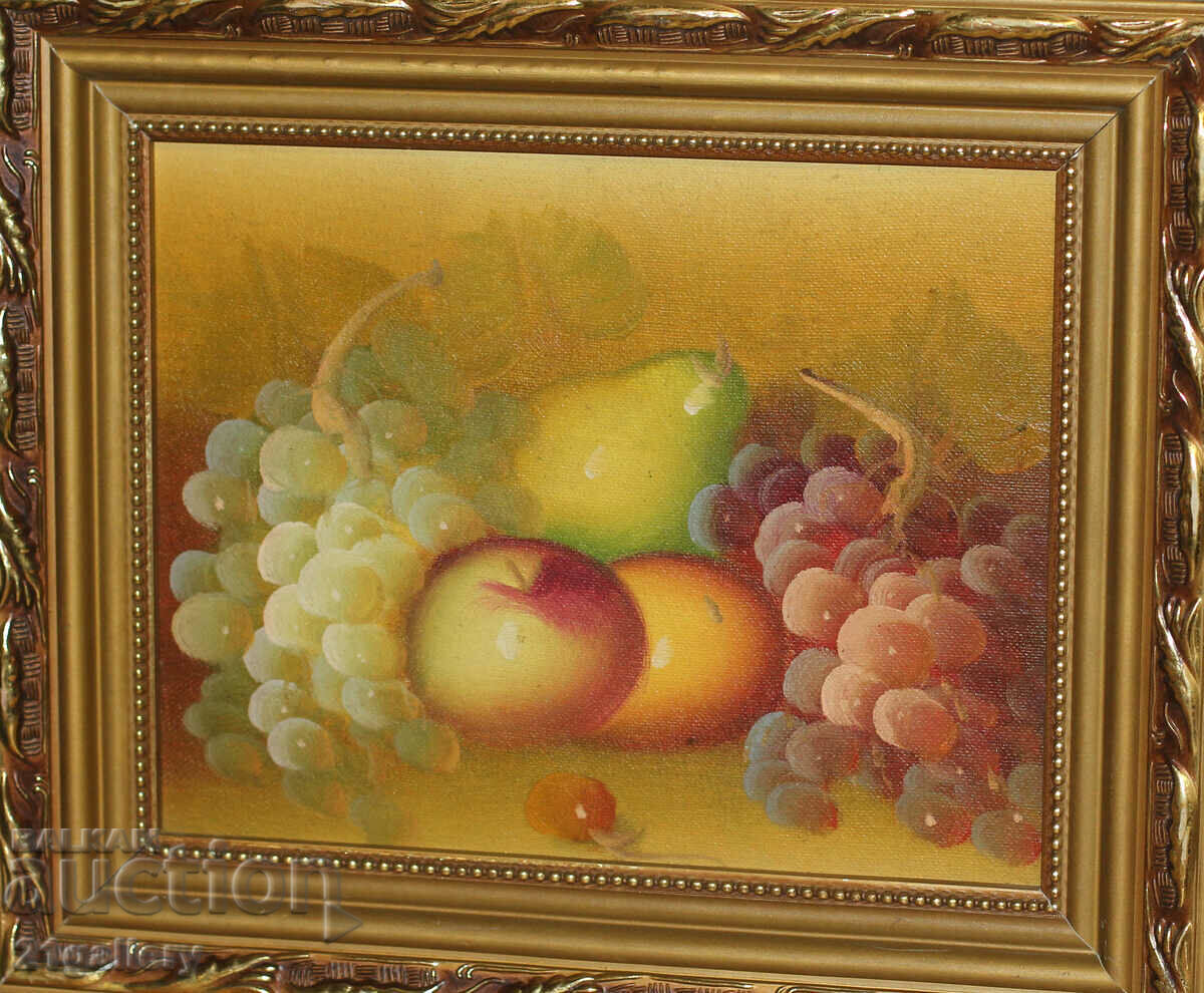 Νεκρή φύση με λαδομπογιές φρούτων με τιμή 150.00 BGN | € 76.69 Νεκρή φύση με λαδομπογιές φρούτων με τιμή 150.00 BGN | € 76.69