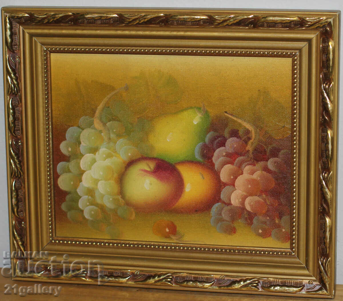 Δημοπρασία Νεκρή φύση με λαδομπογιές φρούτων Δημοπρασία Νεκρή φύση με λαδομπογιές φρούτων