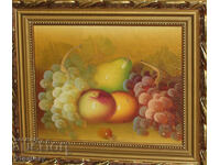 Still life with fruit oil paints