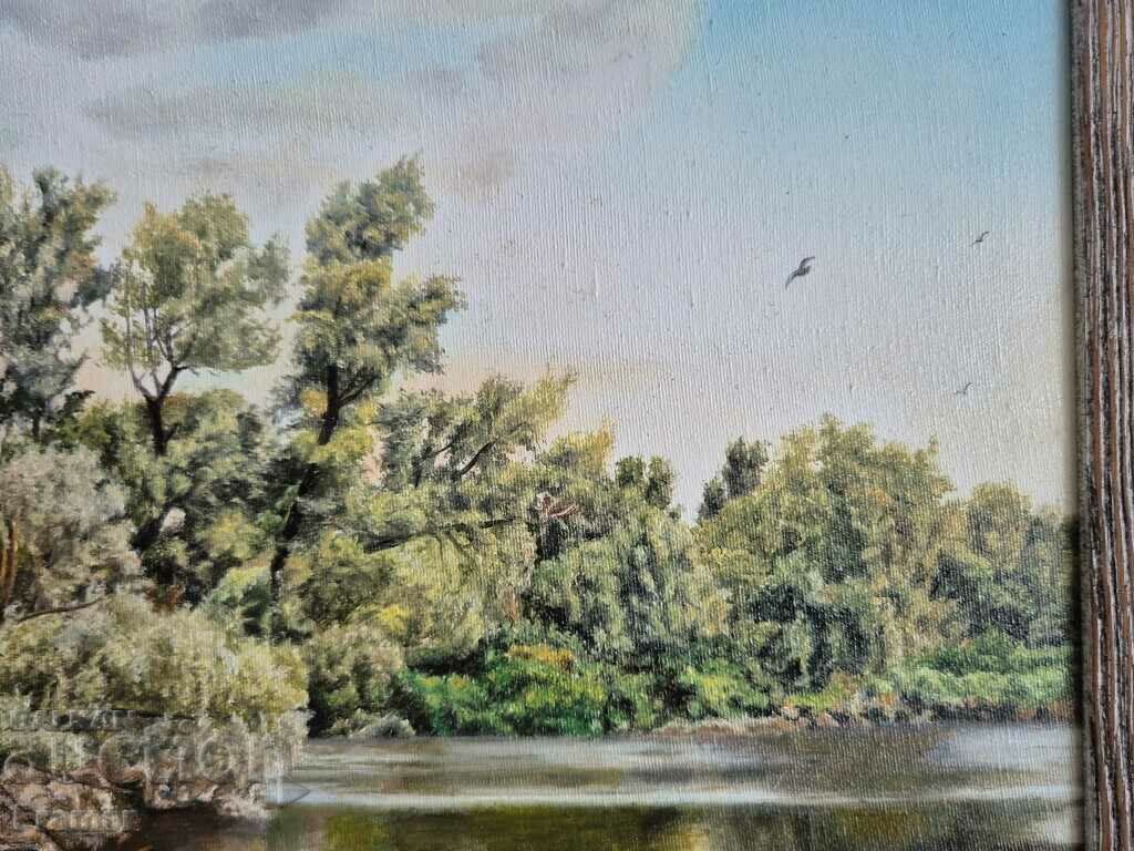 Petar Momchilov Birds by the river 2023 oil paints canvas - 5