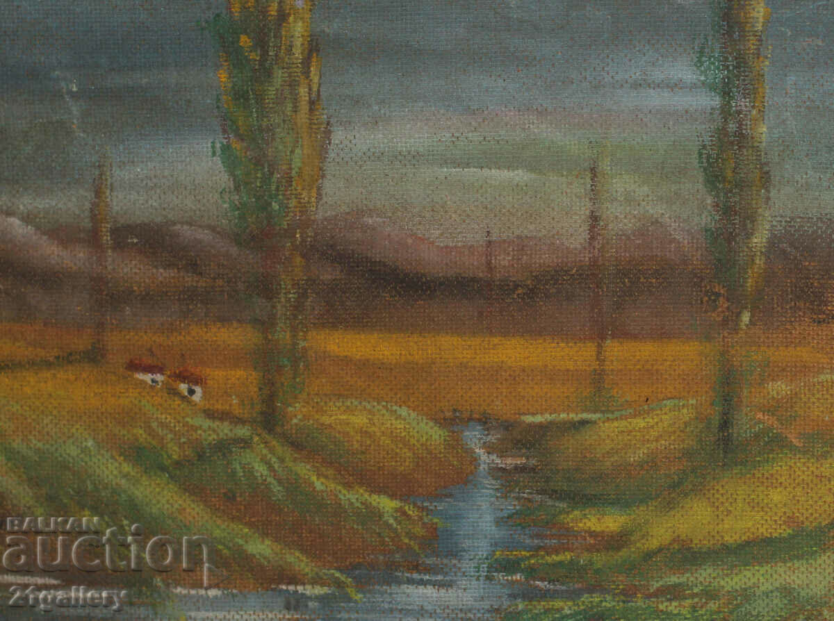 River landscape oil paints - 5