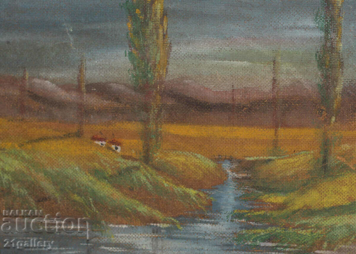 River landscape oil paints - 6