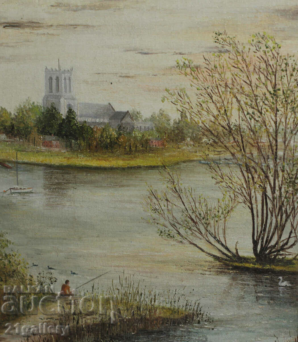 Delivery of River landscape oil paints