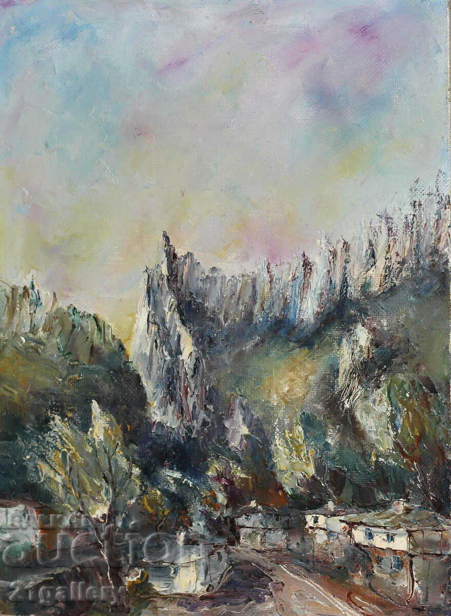 Tsvetan Doshkov landscape oil paints 1996. with price 240.00 BGN | € 122.71