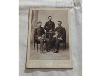 PHOTO R. LIBIH RUSE BULGARIAN OFFICERS 1897 PHOTO