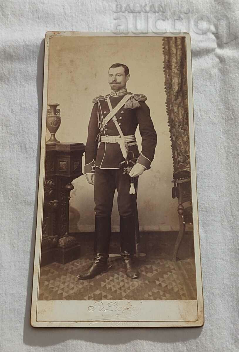 PHOTO R. LIBIH RUSE BULGARIAN OFFICER 189..y. PHOTO