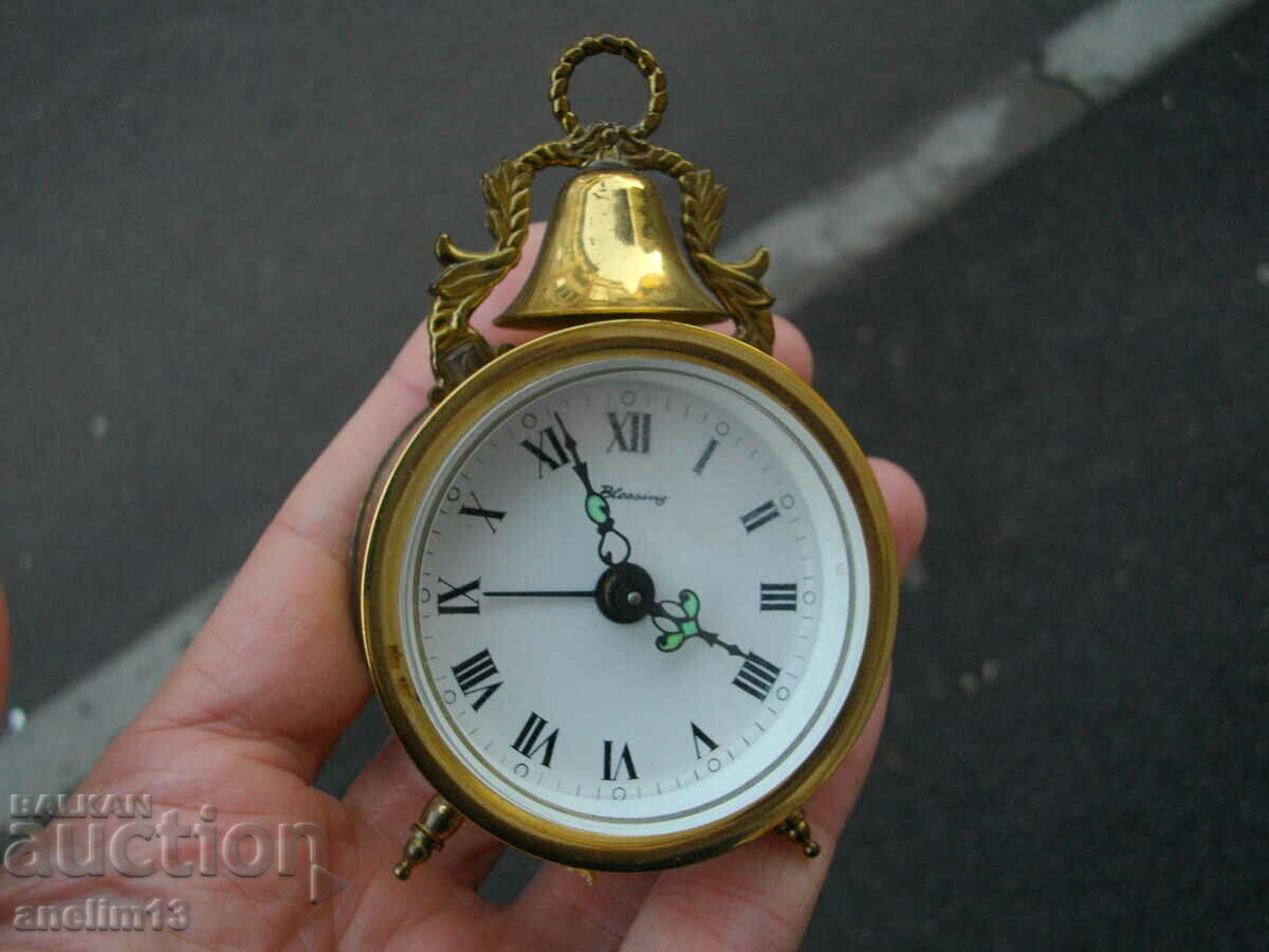 КОЛЕКЦИОНЕРСКИ МИНИ БУДИЛНИК BLESSING WEST GERMANY с цена 55.00 лв. | € 28.12 КОЛЕКЦИОНЕРСКИ МИНИ БУДИЛНИК BLESSING WEST GERMANY с цена 55.00 лв. | € 28.12