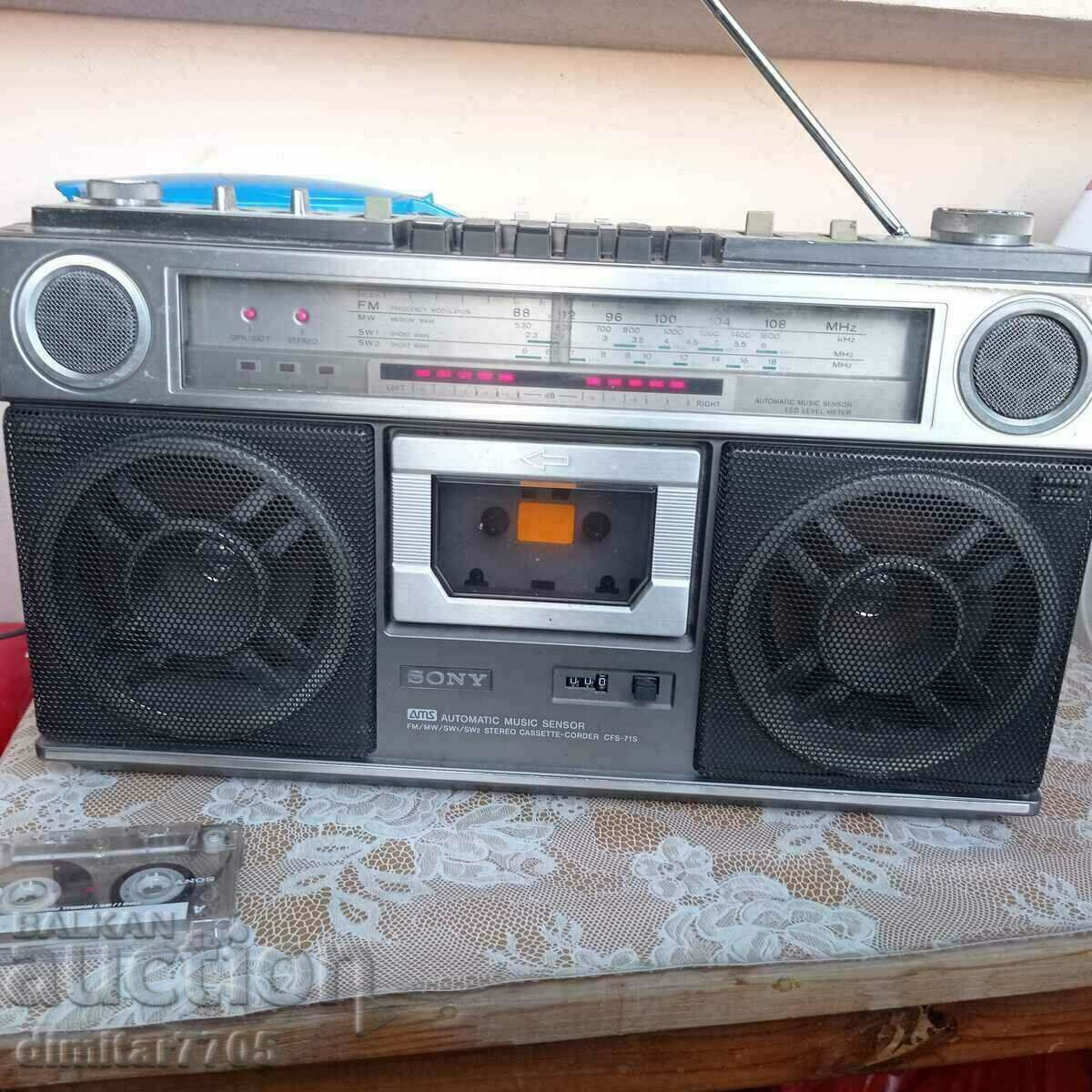 Sony CFS- 71S Radio Cassette Player