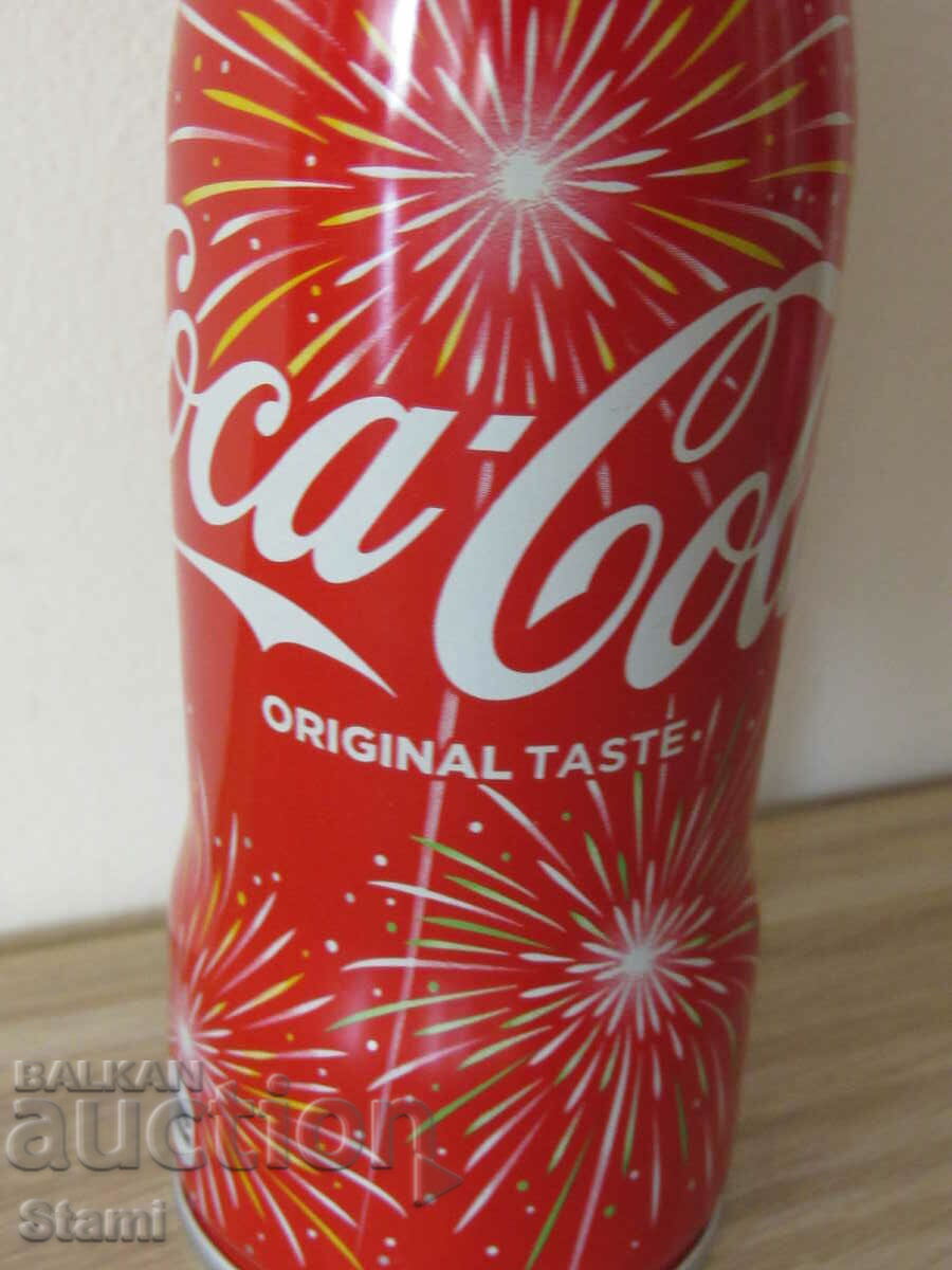 Γνήσιο μεταλλικό μπουκάλι Coca Cola από την Ιαπωνία, άδειο ΣΠΑΝΙΟ με τιμή 16.00 BGN | € 8.18