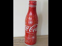 Original Coca Cola metal bottle from Japan, empty RARE