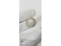 Rare 1 Franc 1872 Silver Coin. France