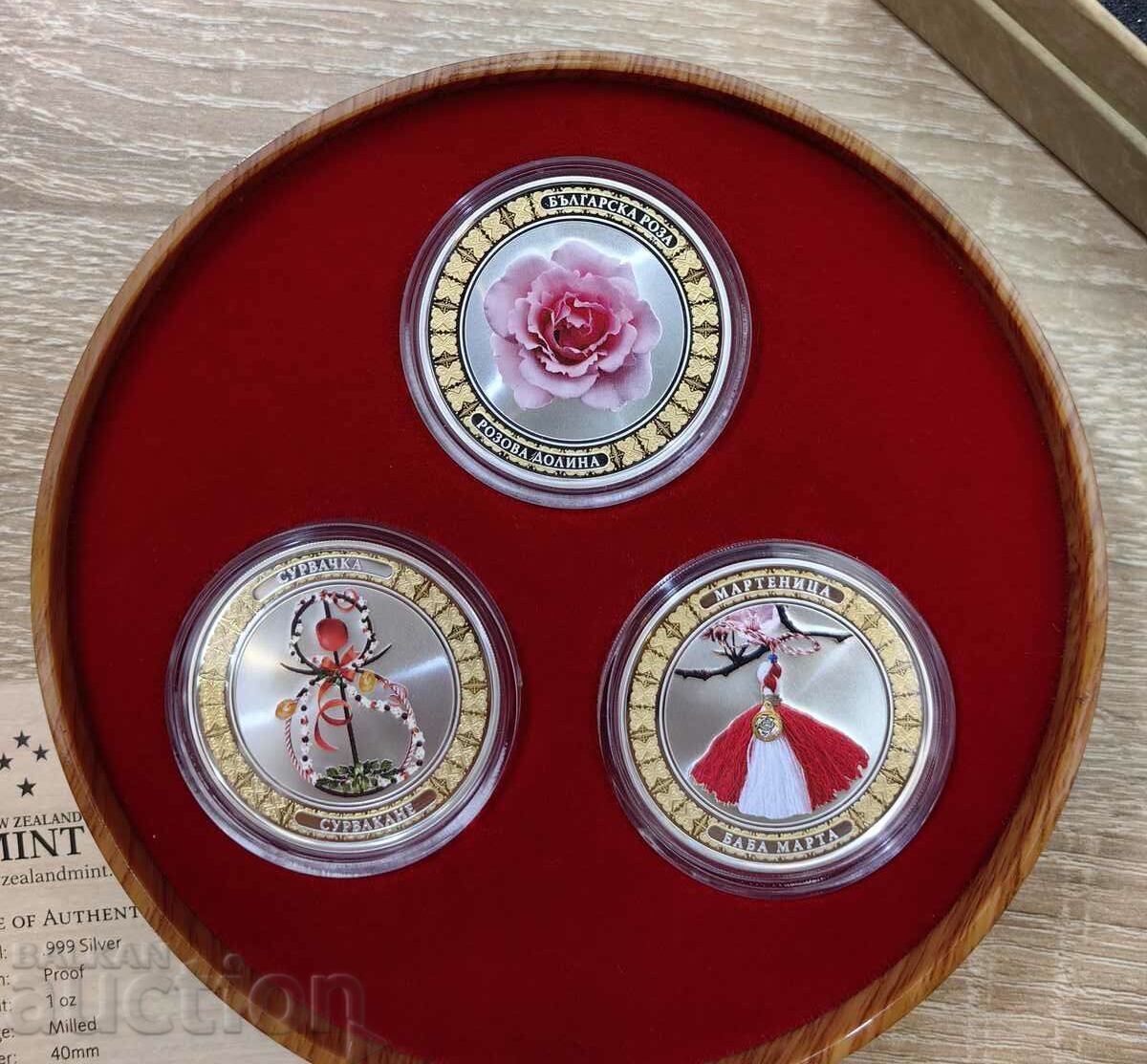 Delivery of Series of 3 coins - Bulgarian Rose, Survakane, Baba Marta