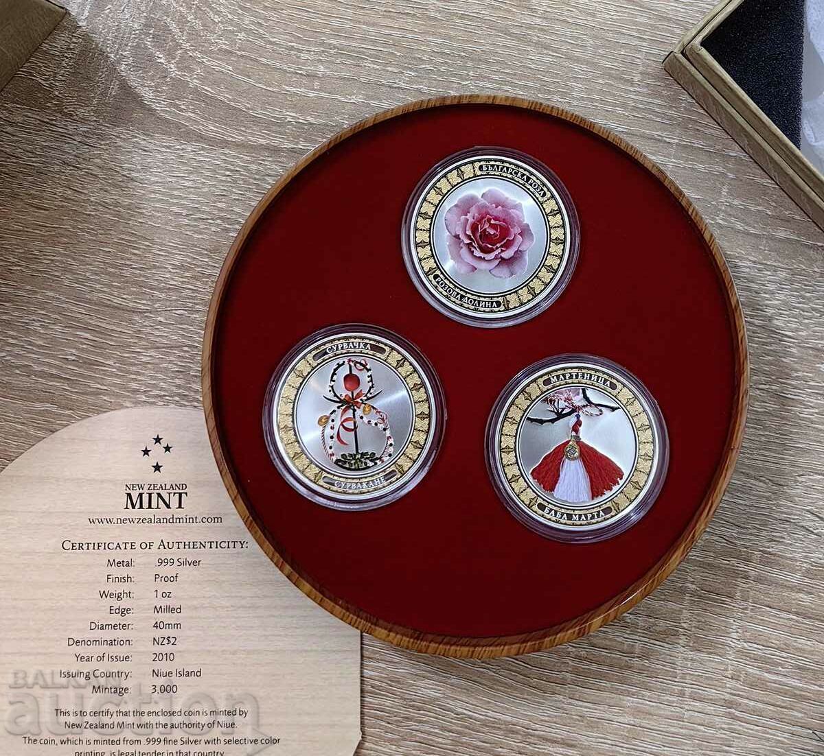 Series of 3 coins - Bulgarian Rose, Survakane, Baba Marta - 5