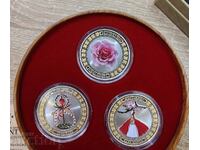 Series of 3 coins - Bulgarian Rose, Survakane, Baba Marta