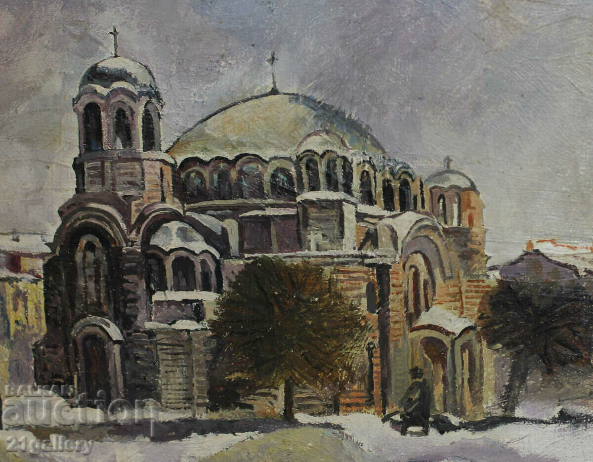 Petar Nenov (1951-) landscape church "St. Sedmochiselnitsi" - 5 Petar Nenov (1951-) landscape church "St. Sedmochiselnitsi" - 5