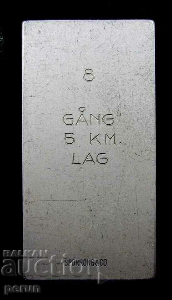 Delivery of SWEDEN-AWARDED SPORTS PLAQUE-1958-ORIGINAL Delivery of SWEDEN-AWARDED SPORTS PLAQUE-1958-ORIGINAL