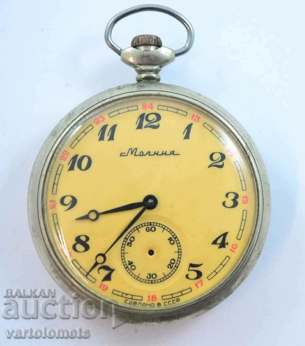 MOLNIYA USSR pocket watch - works MOLNIYA USSR pocket watch - works