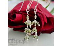 Silver earrings with Peridot