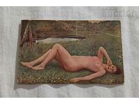 NAKED BODY CENSORSHIP STAMP 1918. P.K.