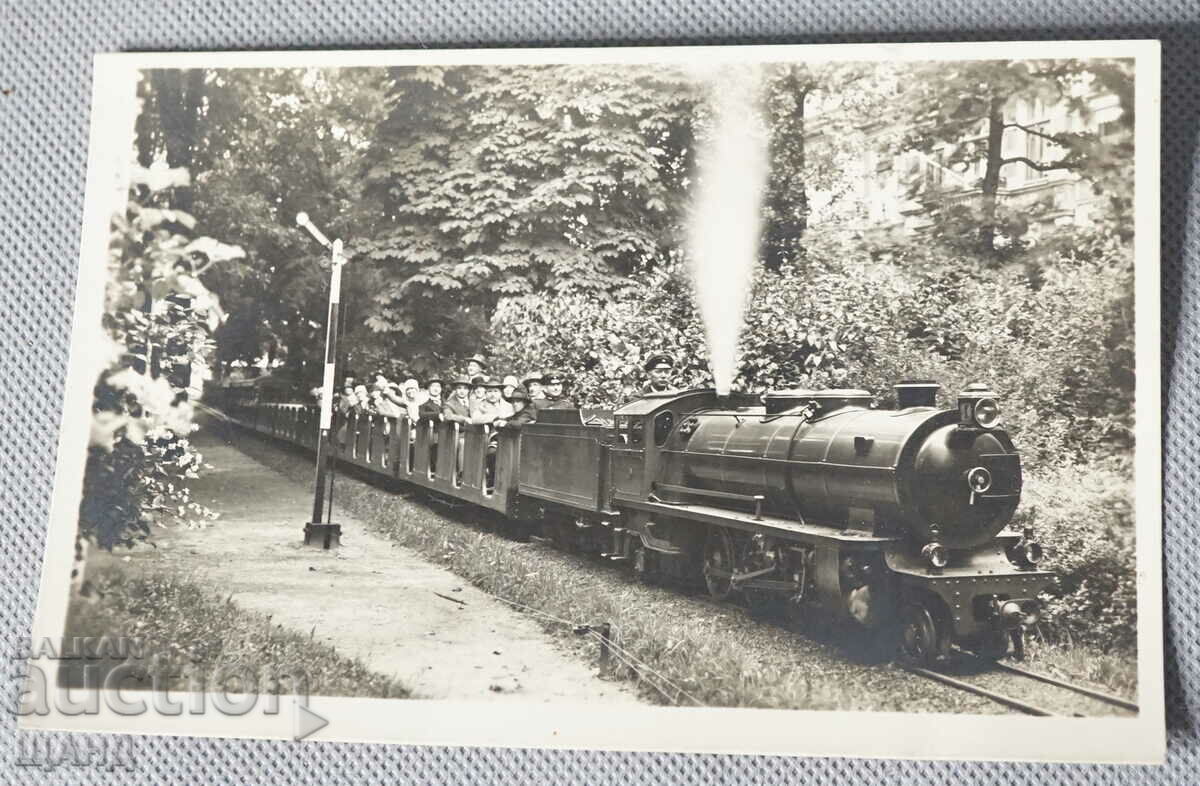 1926 Postcard photo train steam locomotive