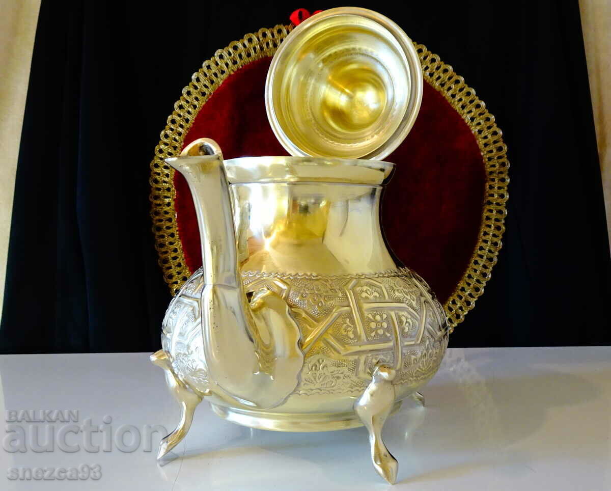 Bronze teapot Morocco, marked. with price 149.00 BGN | € 76.18 Bronze teapot Morocco, marked. with price 149.00 BGN | € 76.18