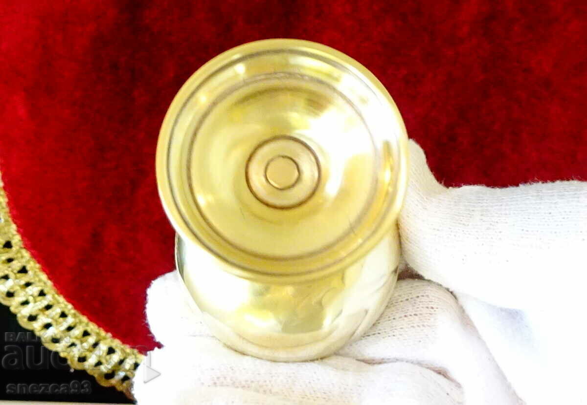 Tall bronze glasses for brandy, 6 pcs., relief. - 5 Tall bronze glasses for brandy, 6 pcs., relief. - 5