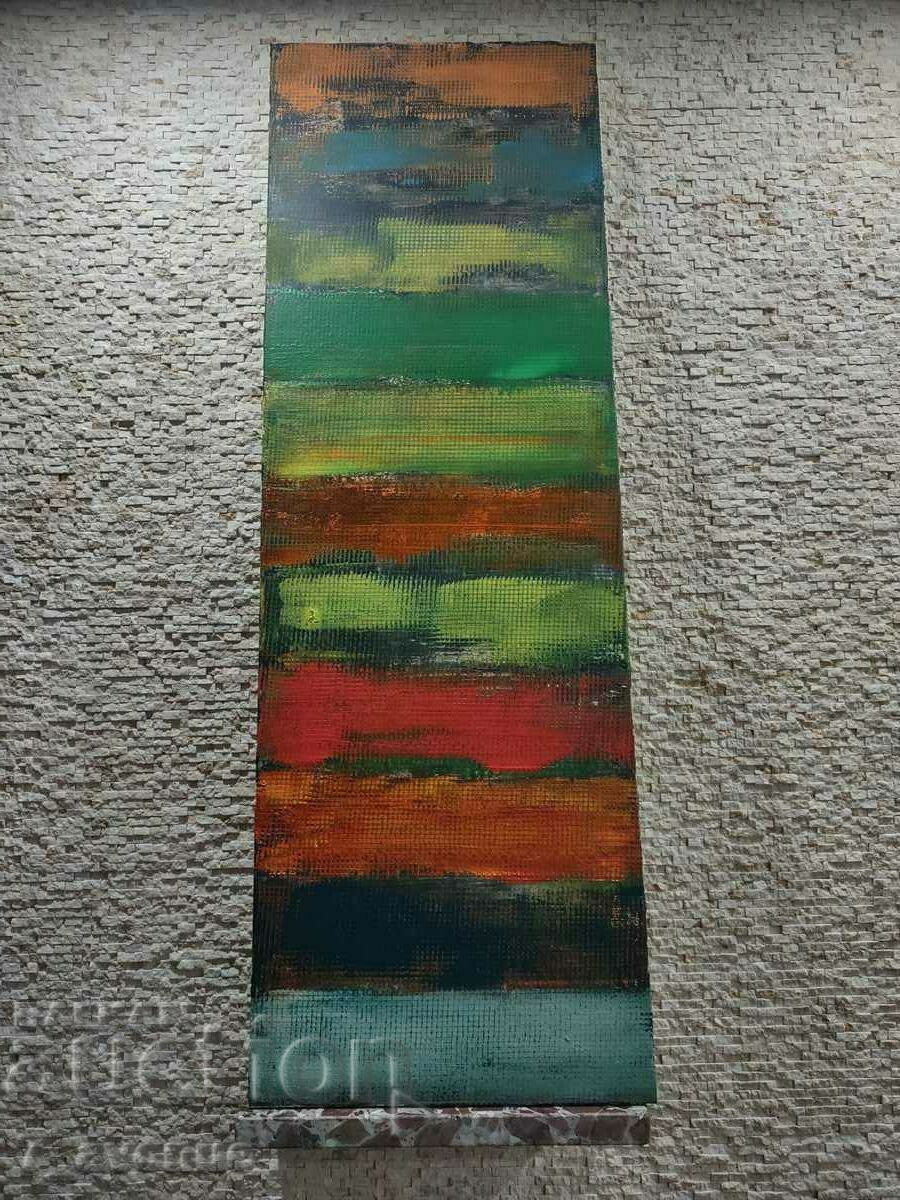 Εικόνα συγγραφέα ακρυλικό σε καμβά, "CHERGATA" 120/40 cm