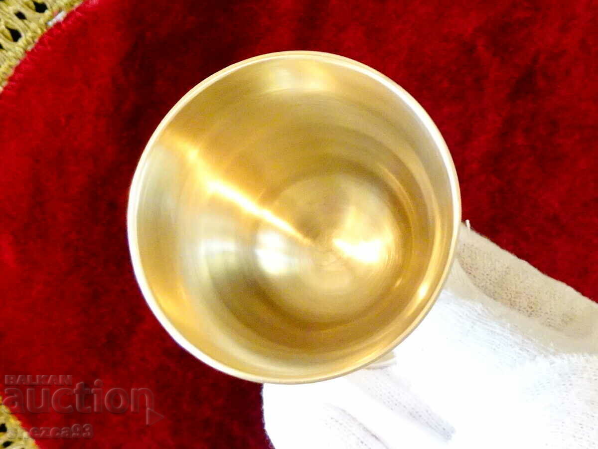 English bronze cups, 5 pcs., baroque ornaments. - 6 English bronze cups, 5 pcs., baroque ornaments. - 6