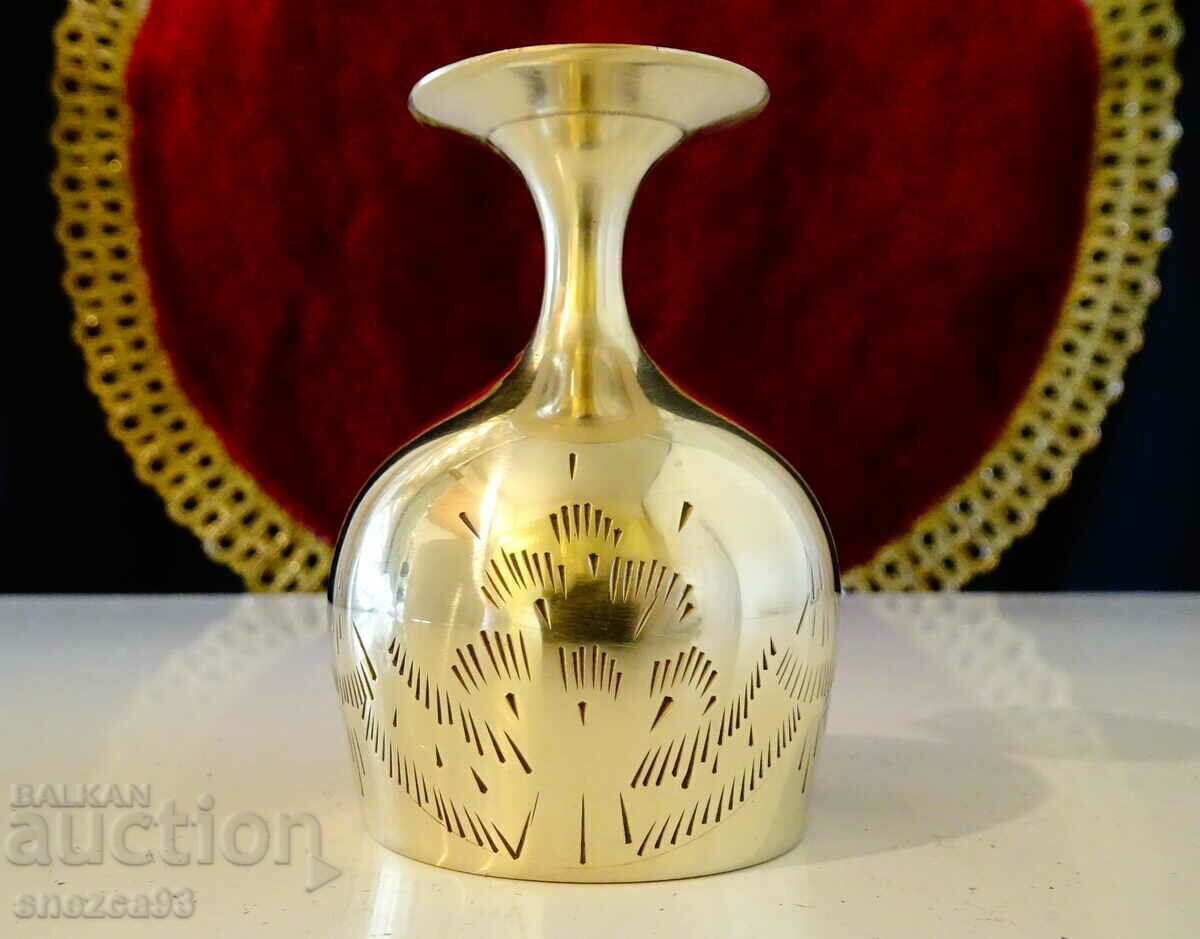 English bronze shot glass - 5 English bronze shot glass - 5