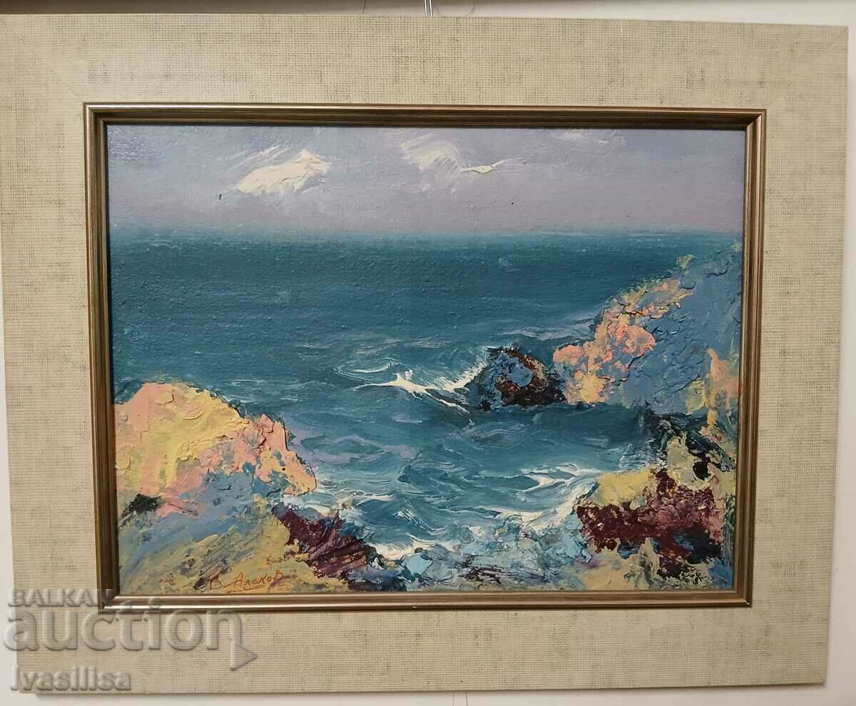 Willy Alekov painting seascape