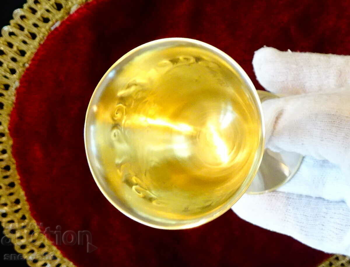 Ancient bronze cup on a chair, vines, grapes. with price 19.00 BGN | € 9.71 Ancient bronze cup on a chair, vines, grapes. with price 19.00 BGN | € 9.71