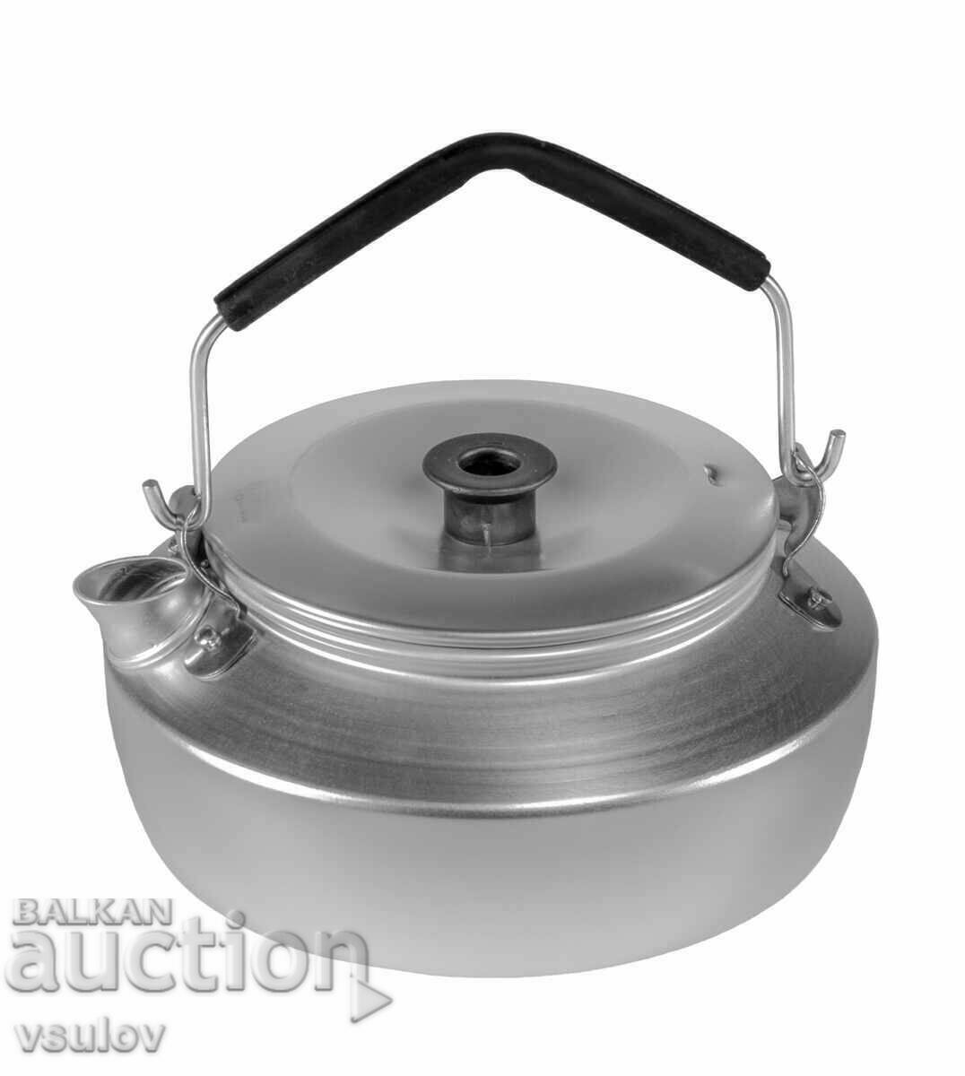 Fierbător turistic, aluminiu, foarte ușor, camping nou-nouț