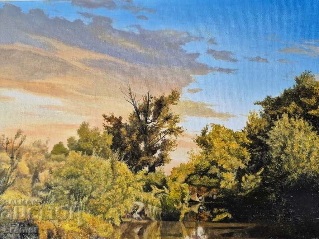 Delivery of Petar Momchilov Sunset by the river 2022 A masterpiece Delivery of Petar Momchilov Sunset by the river 2022 A masterpiece