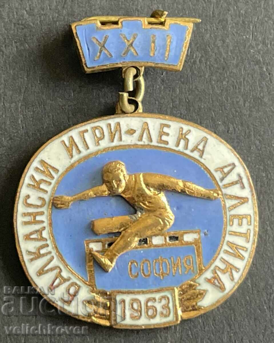 39394 България знак Балкански игри Лека Атлетика 1963г София