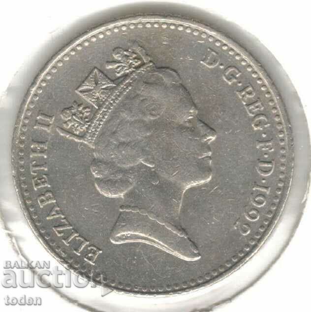 United Kingdom-10 Pence-1992-KM# 938b-Elizabeth II 3rd portr with price 1.00 BGN | € 0.51 United Kingdom-10 Pence-1992-KM# 938b-Elizabeth II 3rd portr with price 1.00 BGN | € 0.51