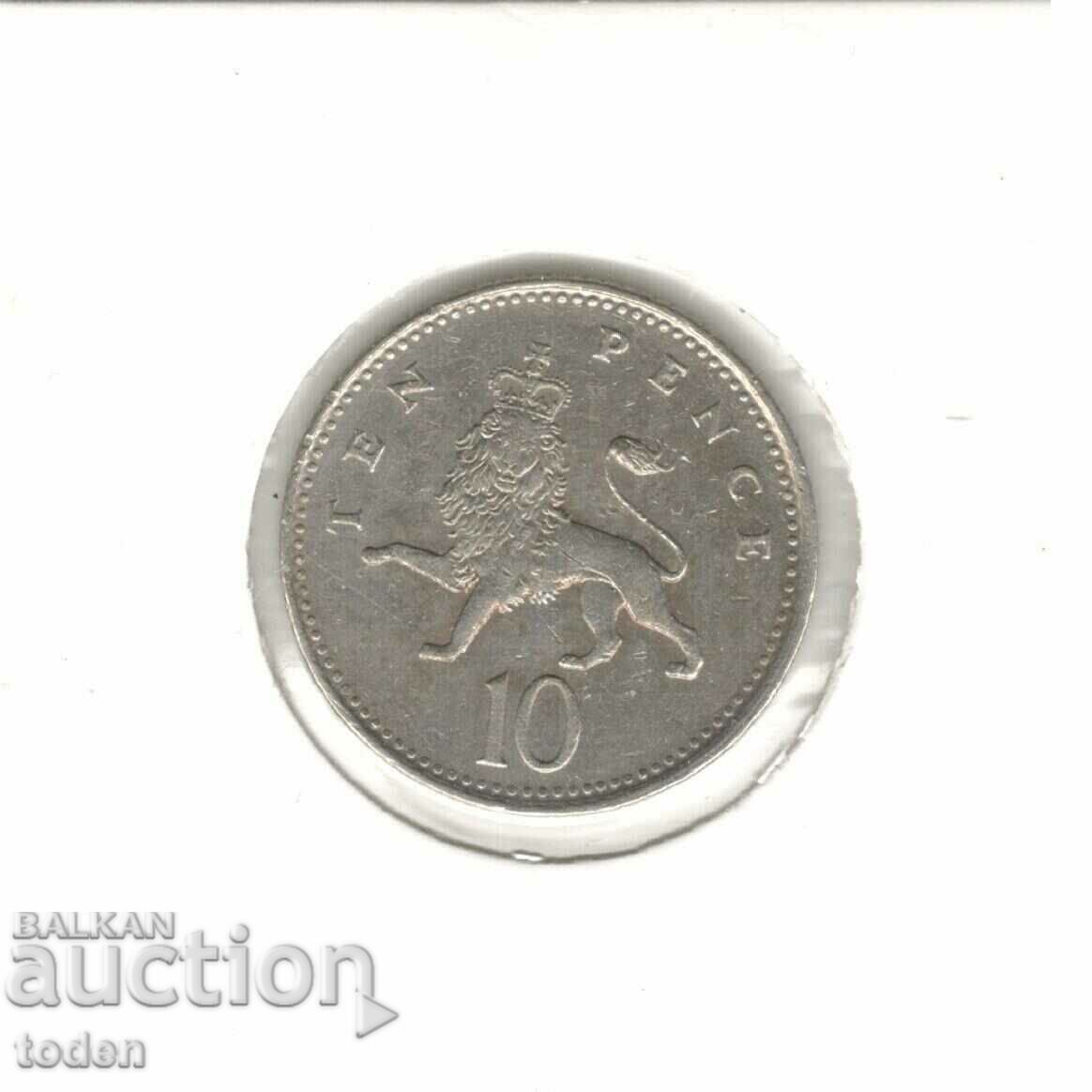 Auction United Kingdom-10 Pence-1992-KM# 938b-Elizabeth II 3rd portr Auction United Kingdom-10 Pence-1992-KM# 938b-Elizabeth II 3rd portr