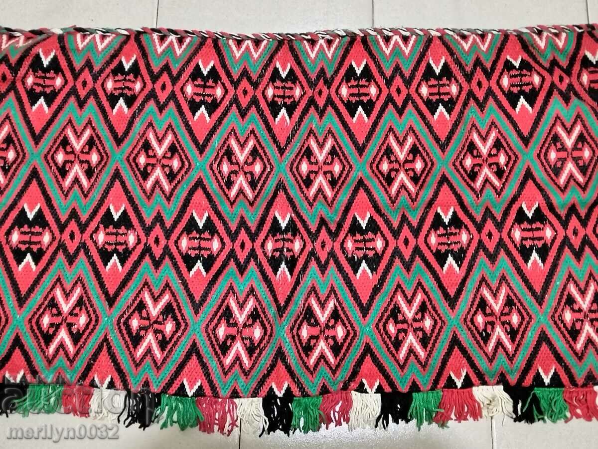 Handwoven carpet worn interior item from the 1940s with price 63.00 BGN | € 32.21 Handwoven carpet worn interior item from the 1940s with price 63.00 BGN | € 32.21