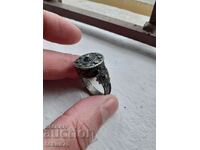 Old authentic renaissance silver ring