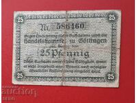 Τραπεζογραμμάτιο-Γερμανία-Σαξονία-Göttingen-25 pfennig 1917