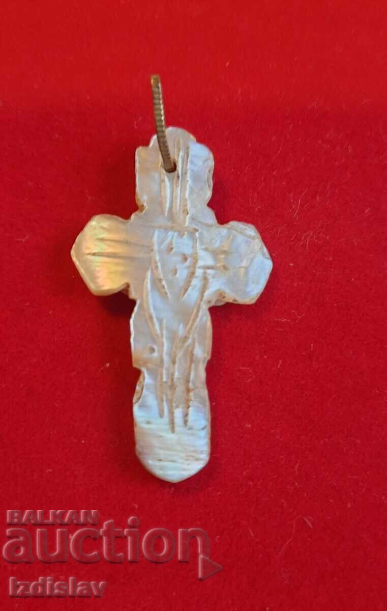 Antique mother-of-pearl cross Antique mother-of-pearl cross