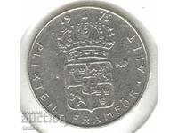 Sweden-1 Krona-1973 U-KM# 826a-Gustaf VI Adolf